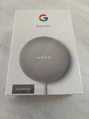 Google Nest Mini (2nd Generation) Smart Speaker - Chalk • $50