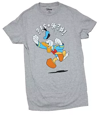 Donald Duck Disney Adult New T-Shirt - Super Mad Jumping Donald • $16.98