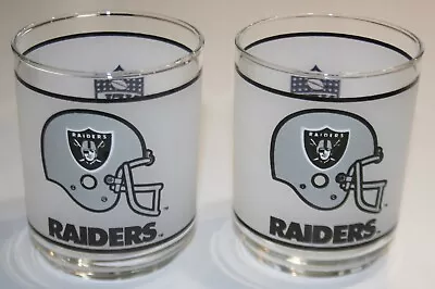 NFL Raiders Mobil Vintage Glass Tumbler Libby Glassware 80s Football California • $19.99