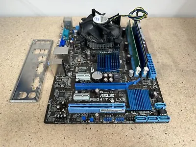 ASUS P5G41T-M LX3 LGA775 Intel Xeon X5450 3Gh 6GB DDR3 MATX Motherboard Computer • £49.99