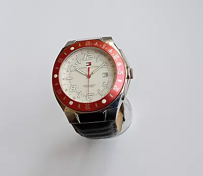 TOMMY HILFIGER DESIGNER DATE DISPLAY BIG  44MM QUARTZ WATCH (2000's COLLECABLE) • £6