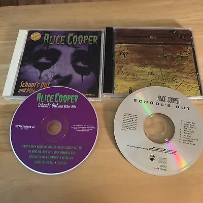 Alice Cooper 2 CD Lot - Schools Out/schools Out And Other Hits • $13.35