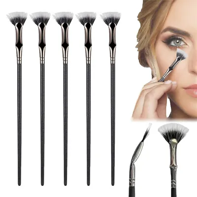 5PCS Folding Angle Fan Shaped Eyelash Brushes Mascara Brush For Eye Lash • £5.95