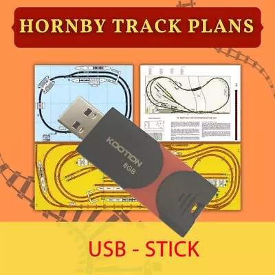 Track Plans Hornby 00 OO Gauge Model Railway 130 Layouts Guides Scenery On USB • £14.87