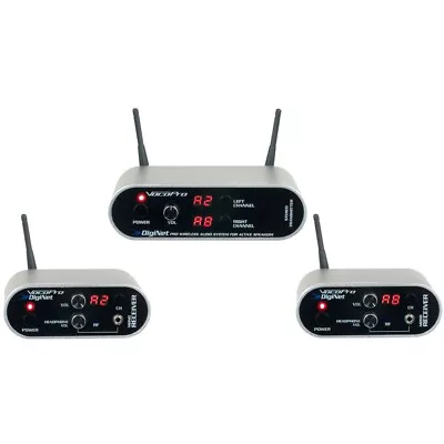 VOCOPRO DIGINET-STEREO Rechargeable Wireless Audio Transmitter 2 Receiver System • $359.99