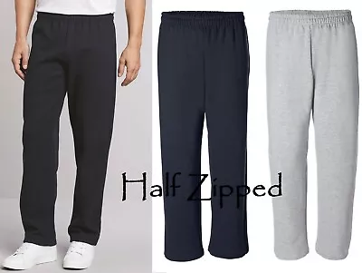 Gildan Heavy Blend Open Bottom Sweatpants 18400 S-3XL Cotton/Polyester • $18.55