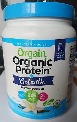 Orgain Organic Protein Powder + OATMILK  VANILLA BEAN FLAVOR 16.9oz EXP 04/28/24 • $19.99