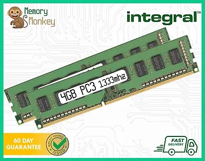 IN3T4GNZBII INTEGRAL Desktop Memory RAM DIMM PC3 4GB 10600 DDR3 1333 • £4.99