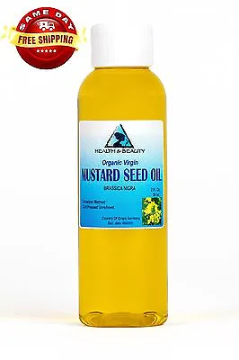 Mustard Oil Organic Unrefined Virgin Cold Pressed Raw Premium Fresh Pure 2 Oz • $5.89