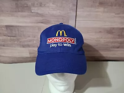 2012 McDonalds Monopoly Hat Snapback Cap Blue Play To Win • $9.99