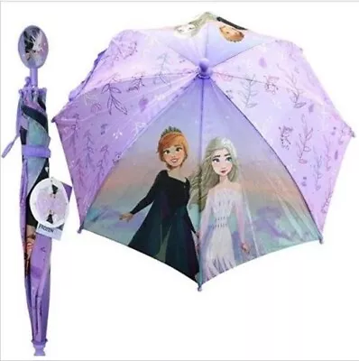 Kids Umbrella W/Clamshell Handle Frozen/LOL/Minnie Mouse/Super Mario/Peppa Pig • £14.47