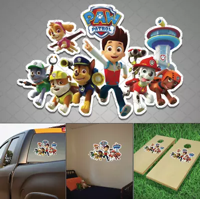Paw Patrol Decal Sticker For Windows Wall Bumper Car Truck Kids Room Gift Decor • $5