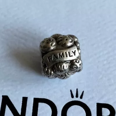 Pandora Sterling Silver Family Love Faces Charm Retired 791039 Authentic Ale 925 • $24.99