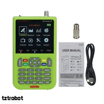 GTMEDIA V8 Finder 2 Portable Satellite Signal Finder DVB-S/S2/S2X W/ 3.5  LCD • $96.80