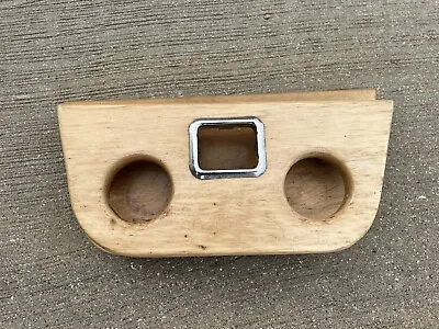 81-91 Dodge Van Center Console Wood Drink Cup Holder Tray Wooden Custom • $89.99