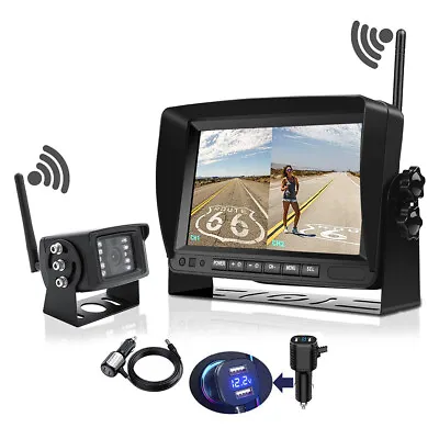 7'' Digital Wireless Monitor Reversing IR Backup Rear View Camera For Motorhome • $109.99