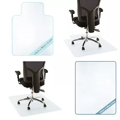 $28.19 • Buy PVC Office Chair Mat Plastic Carpet Oversized Hard Home Floor Protector AU