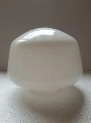 Vintage  Milk Glass School House Light Fixture Shade Globe  • $20