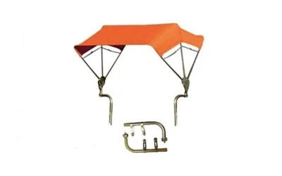 $319.95 • Buy Orange 3 Bow 48  Tractor Umbrella Buggy Top W/ Fender Mounts JBT3 406145 -