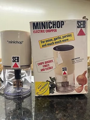 SEB Minichop Electric Chopper Vintage Machine Made In France Mini-Hachoir  • $70