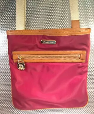 Michael Kors Bedford Signature Crossbody Purse Bag Maroon NWT • $55