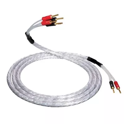 QED XT25 Bi-Wire Speaker Cables 2 X 2m (A Pair) Terminated Qed Airloc Plugs • £160