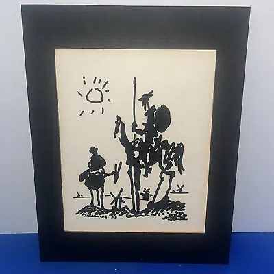 Modern Classics Inc NY NY Silk Screened Don Quixote & Sancho Panza Pablo Picasso • $149.99