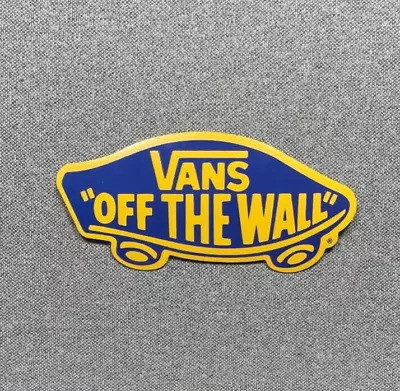 VANS Off The Wall Skateboard Sticker 4.25  Blue/Yellow • $5.95