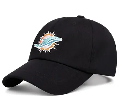 🐬🏈  MIAMI DOLPHINS Logo Trucker Snapback Cap Hat NEW • $14.99