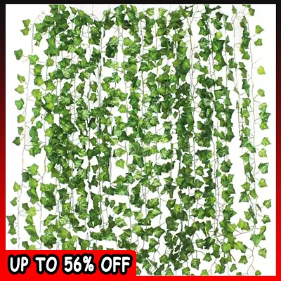 Artificial Ivy Garland Fake Vine Trailing Leaf Hanging Plant Foliage Xmas Decor • £2.57