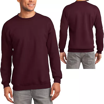Mens Tall Fleece Crewneck Soft Warm 9oz Sweatshirt LT XLT 2XLT 3XLT 4XLT NEW! • $21.99