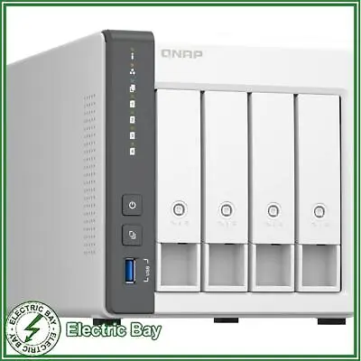 Qnap TS-433-4G 4 Bay Diskless NAS Enclosure 4GB RAM Cortex A55 Quad-Core CPU • $579