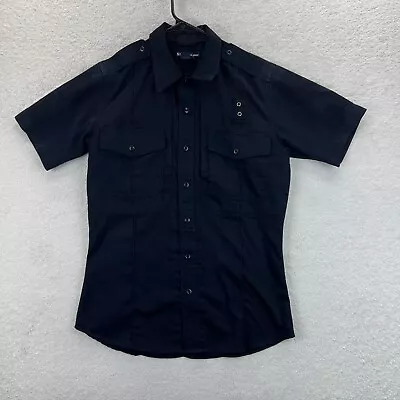 5.11 Tactical Men's Navy Twill Utility Work Security Patrol Uniform Shirt M Reg • $14