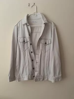 Assembly Label White Denim Jacket Women’s Size 6 • $20