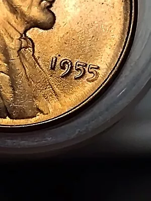 1955 Lincoln Cent Poor Mans Double Die UNC RD Condition Skull Crack High Grade  • $7.99