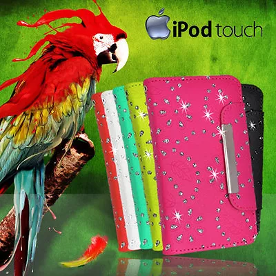 Glitter Wallet Flip Leather BLING Fancy Case Cover For IPod Touch 6 6 Th Gen +SG • $6.80