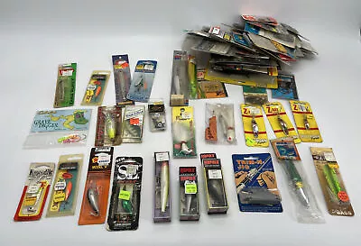 Vintage And New Old Stock Lot Of 80 Fishing Items • $64.99