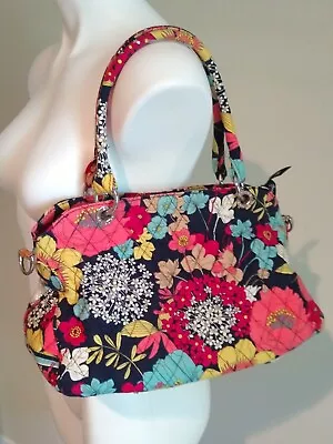 VERA BRADLEY Purse HAPPY SNAILS Retired Floral Pattern Chain Strap Bag • $18.99