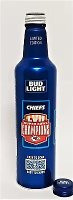 $7.99 • Buy 2023 NFL KANSAS CITY CHIEFS - BUD LIGHT Aluminum Beer Bottle #504003