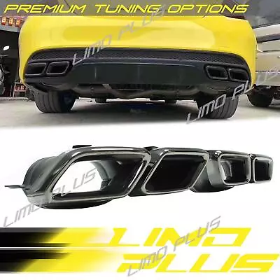 Black Exhaust Tips Tailpipe For Mercedes C-Class W205 C63 C63S AMG 2015-2018 • $169.99