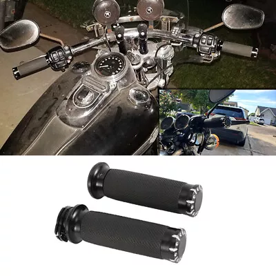 1'' Black Handlebar Hand Grips For Kawasaki Vulcan VN 1500 1600 1700 Mean Streak • $25.99