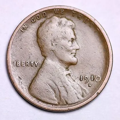 1910-S Lincoln Wheat Cent Penny LOWEST PRICES ON THE BAY!  FREE SHIPPING! • $20