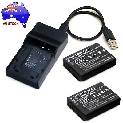 Battery / USB Charger For Panasonic Lumix DMC-TZ9 DMC-TZ10 DMC-TZ18 DMC-TZ19  • $28.98