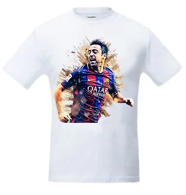 T-Shirt Xavi Hernadez For Fans Football Soccer Jersey Support Mens All Size • $14.99