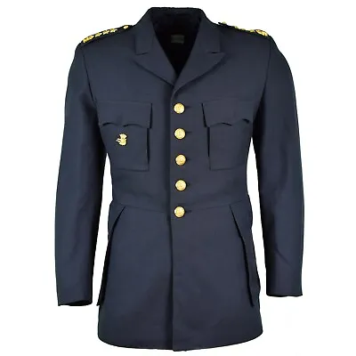 Genuine Swedish Army Infantry Blue Parade Uniform Sweden Military Dress Jacket • $35.13