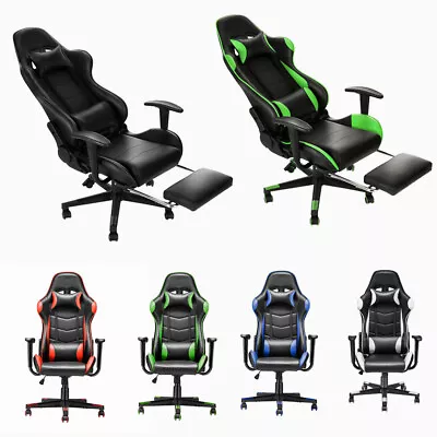 £79.99 • Buy Luxury Executive Racing Gaming Office Chair Gas Lift Swivel Computer Desk Chairs