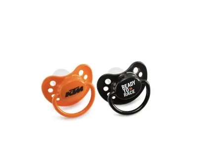 2x KTM Genuine Merchandise BPA Free Silicone Dummy Orange Black Cute Gift • $19.23