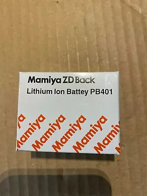 New Mamiya Model Number #ZD Digital Back Lithium Battery PB401 • $41.19