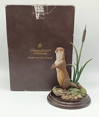 Vintage Country Artists  Otter Standing Figurine Ca498 1991. Signed. Boxed • £12
