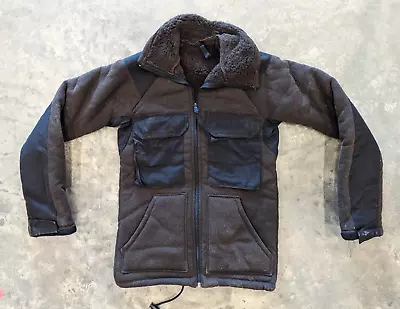 XSmall US GI Military Cold Weather Brown Bear Jacket Fleece Lined Vanderbilt ECW • $9.99